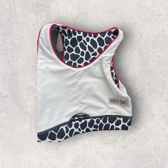 Mono B | EUC Dark Giraffe Peekaboo Racerback Sports Bra Size M - Picture 3 of 7